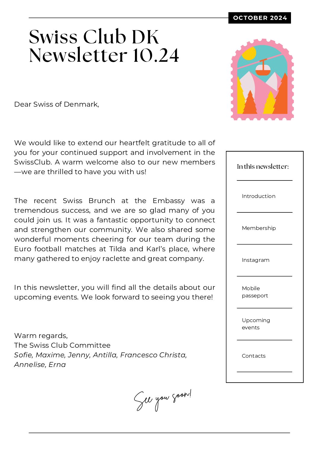 Newsletter October 2024